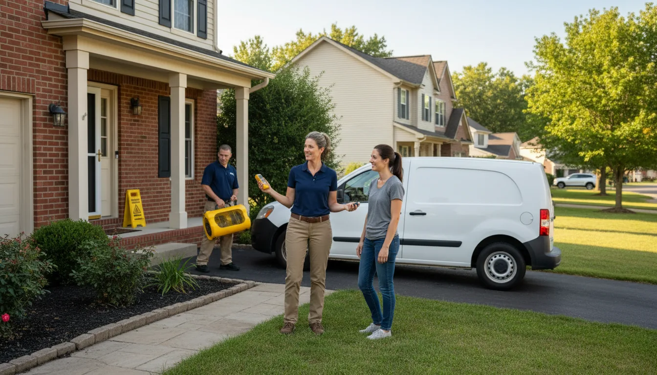 Residential water damage restoration in Paupack, PA